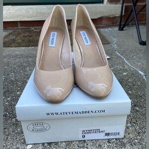 Steve Madden Nude Patent Heels